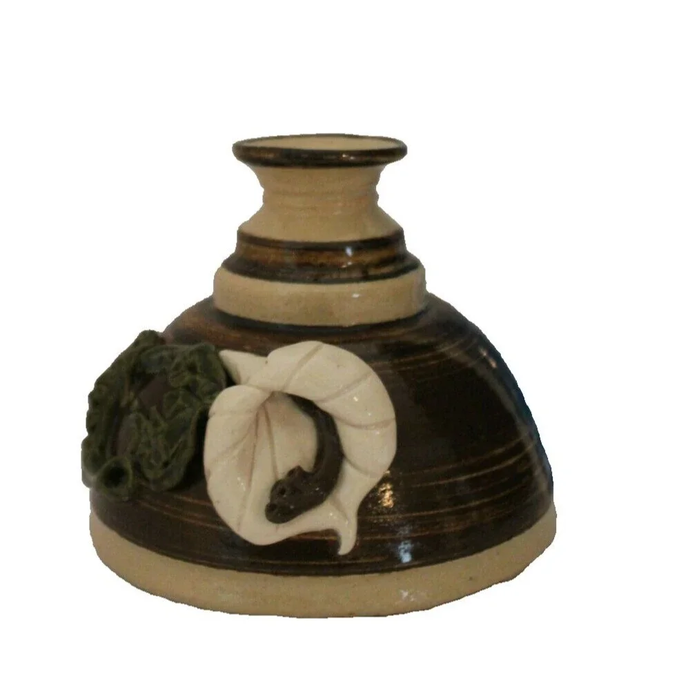 Studio Pottery American Handmade Art Vase - Unique One of a Kind, Dated 1997